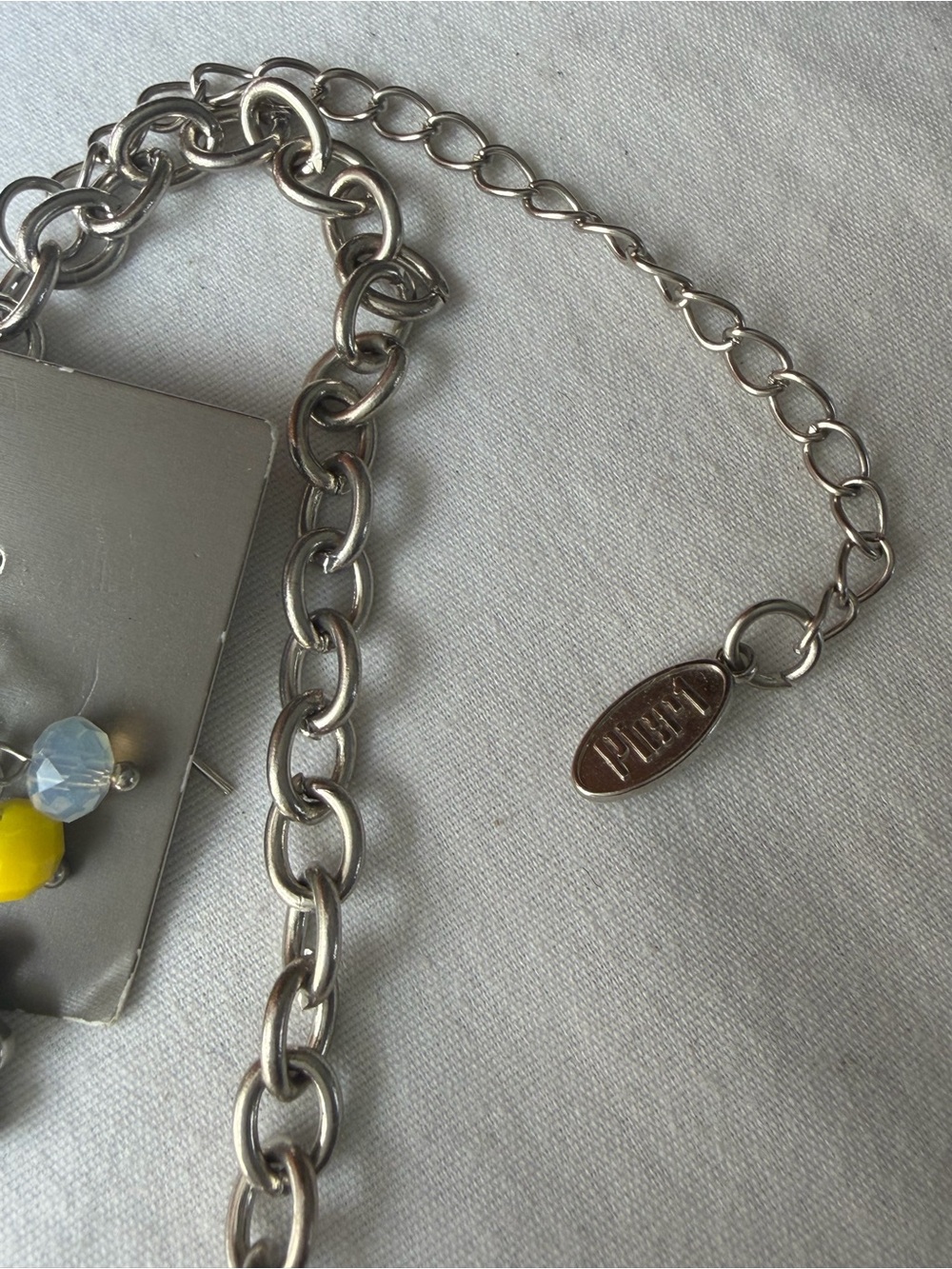 Pier 1 Daisy Necklace & Matching Earrings Set Yellow Floral Beaded Statement - Picture 8 of 9